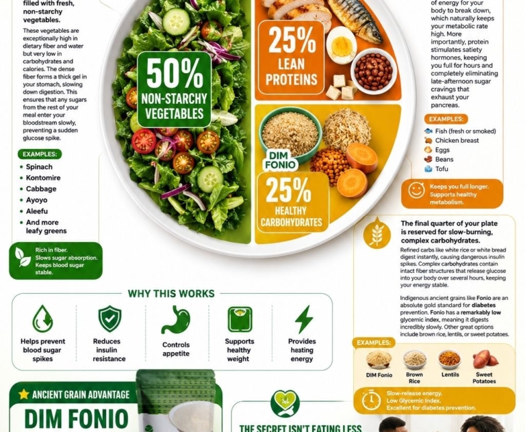 If you are trying to prevent diabetes or manage prediabetes, you might think you need to follow a restrictive diet or completely cut out your favorite meals. By structuring your meals around the globally recommended Balanced Plate Method, you can naturally keep your blood sugar stable, reduce insulin resistance, and take full control of your long-term health.